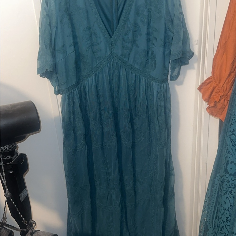 Pinkblush Teal Maxi Dress